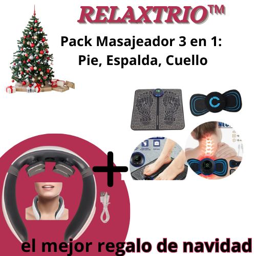 ✨ RELAXTRIO™ – Pack Masajeador 3 en 1
