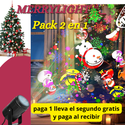MERRYLIGHT™_ Pack 2 en 1: Proyector De Navidad