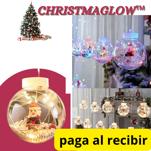 CHRISTMAGLOW™_ Esfera Luces Led Solar Navidad Multicolor